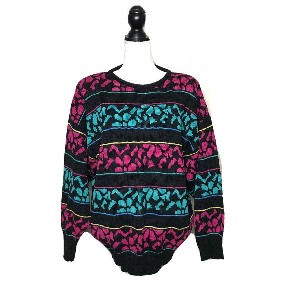 Vintage 80's Amita  Oversized Knit Sweater